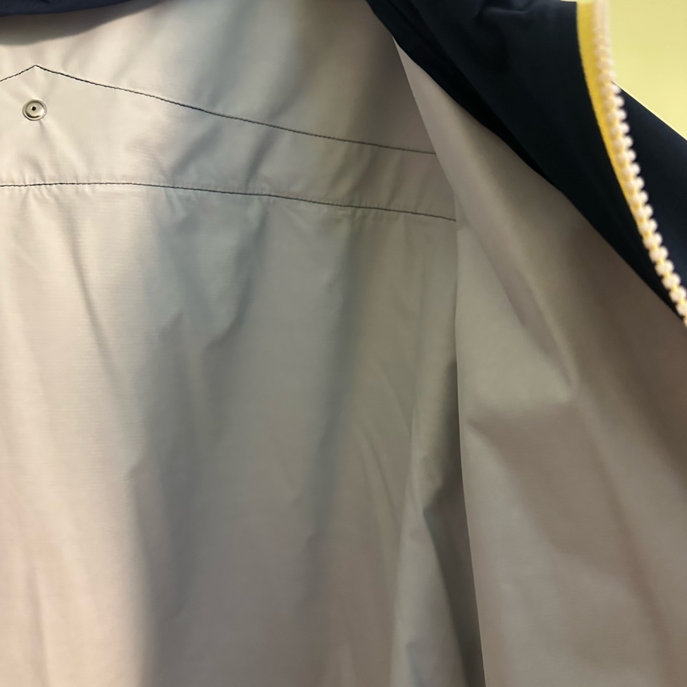 Hunter Blue Raincoat with Yellow Zipper Plus size - Picture 4 of 8